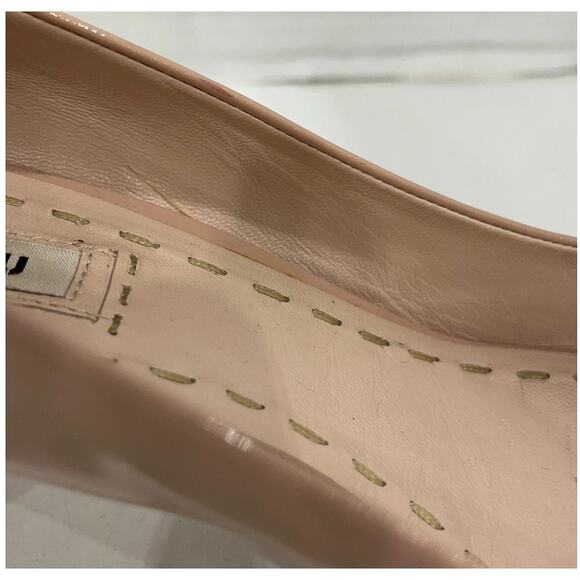 Miu Miu Patent Leather Crystal Embellishments Pumps - Picture 6 of 7